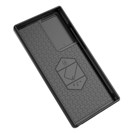 Puzdro pre Samsung Galaxy S24 Ultra, KickStand Camera Lens, čierne