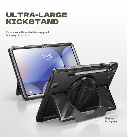 360° puzdro Dexnor s popruhom a držiakom na stylus pre Samsung Galaxy Tab S9+ / S10+