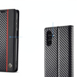 Flipové puzdro pre Samsung Galaxy A56, Carbon LC.IMEEKE, čierne