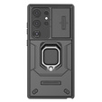 Puzdro pre Samsung Galaxy S24 Ultra, KickStand Camera Lens, čierne