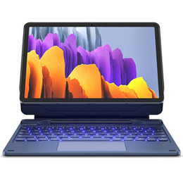 Puzdro s klávesnicou pre Samsung Galaxy Tab S10 Lite / S10 FE / S9 FE / S9, Dexnor Magnetic Keyboard Touchpad, modré