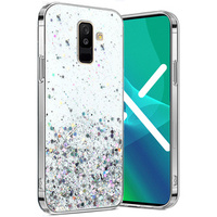 Obal na mobil pre Samsung Galaxy A6 Plus 2018, Glittery, priehľadné