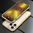 Puzdro LUPHIE pre iPhone 13 Pro Max, Armor Bumper, zlaté
