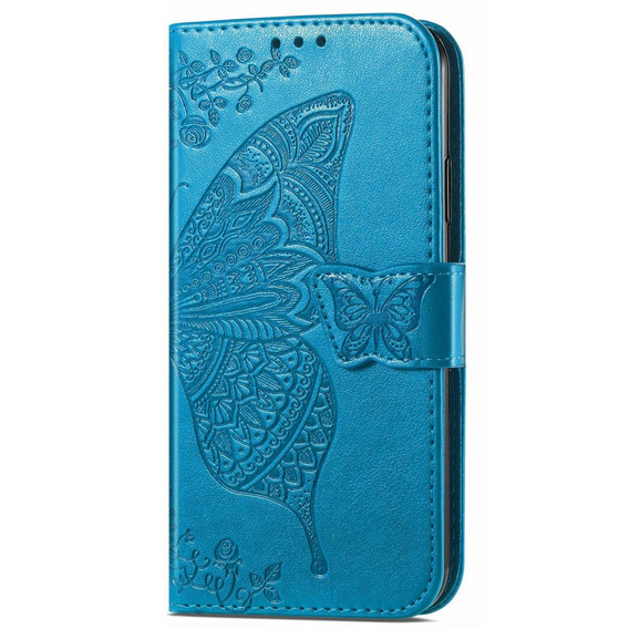 Klapkové puzdro pre Motorola Moto G32, Butterfly, modré
