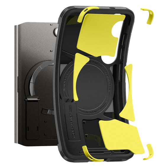 Puzdro Spigen Tough Armor Mag Black pre Samsung Galaxy S25