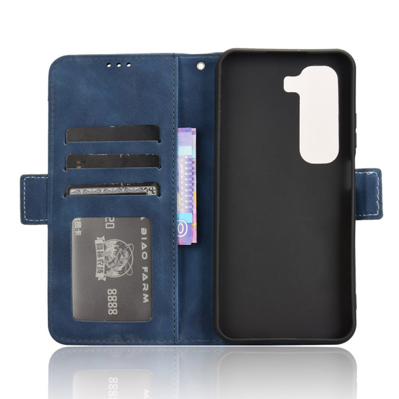 Klapkové puzdro pre Infinix Hot 50 4G, Card Slot, tmavomodré