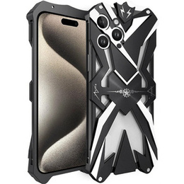 Pancierované puzdro pre iPhone 15 Pro Max, Aluminum Alloy, čierne