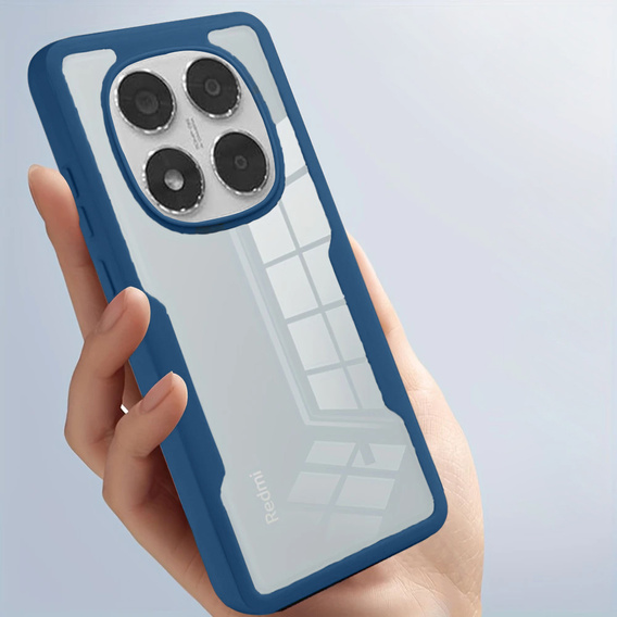Puzdro pre Xiaomi Redmi Note 14 Pro 5G, Shockproof, s fóliou, tmavomodré
