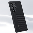 Puzdro BENKS Kevlar pre Samsung Galaxy S25 Ultra, pre MagSafe, Carbon Fiber, čierne