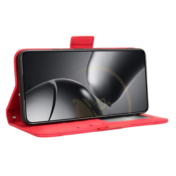Klapkové puzdro pre Xiaomi 14T, Card Slot, červené
