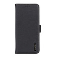 KHAZNEH RFID puzdro pre Xiaomi Poco F6, Litchi Texture, čierne