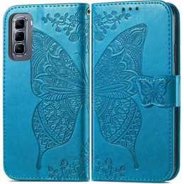 Klapkové puzdro pre Infinix Hot 50 Pro 4G, Butterfly, modré