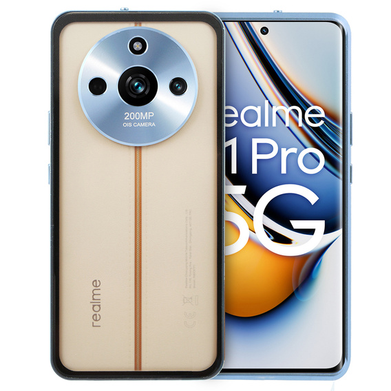 Puzdro pre Realme 11 Pro 5G / Pro+ 5G, Frame Case, modré