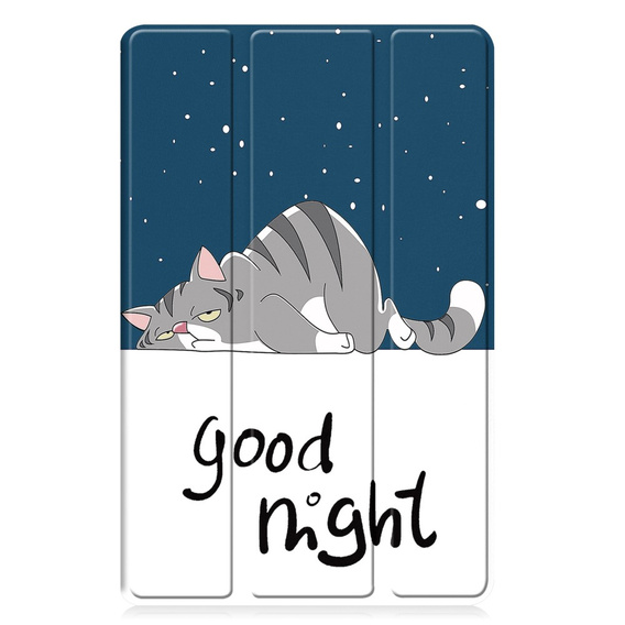 Puzdro pre Samsung Galaxy Tab A9+, Smartcase, sleeping cat