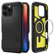 Puzdro Spigen pre iPhone 16 Pro, Tough Armor Mag MagSafe, čierne + tvrdené sklo 9H