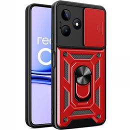 Obal na mobil pre Realme C53 4G, CamShield Slide, červené