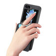 Puzdro pre Samsung Galaxy Z Flip7 FE / Z Flip6, Card Slot Ring Case, čierne