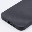 Puzdro pre iPhone 15 Pro Max, Aramid Fiber Cover, čierne