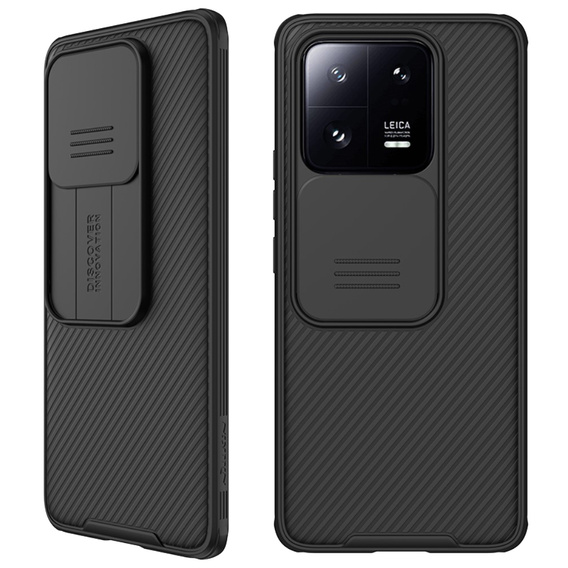 Puzdro pre Xiaomi 13 Pro, pancierované Nillkin, CamShield Pro, čierne