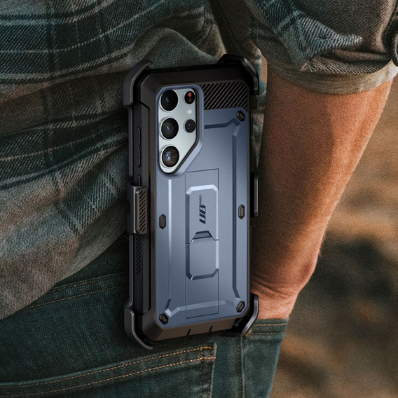 Puzdro Supcase pre Samsung Galaxy S24 Ultra, Unicorn Beetle Pro, čierne(2x rám)
