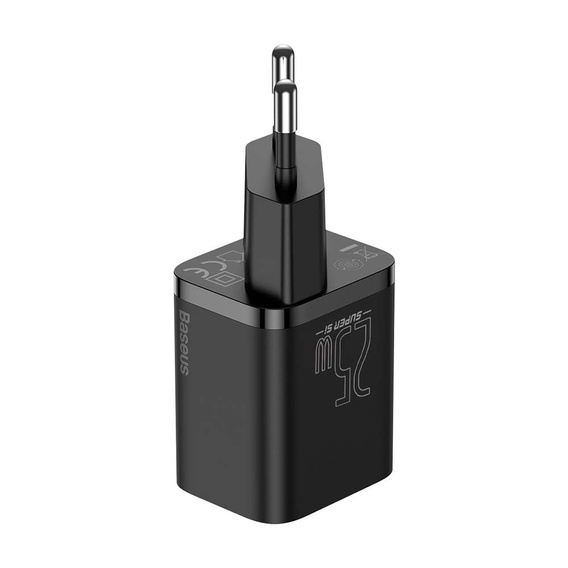 Sieťová nabíjačka Baseus Super Si PD 25 W USB-C + kábel USB-C, čierna