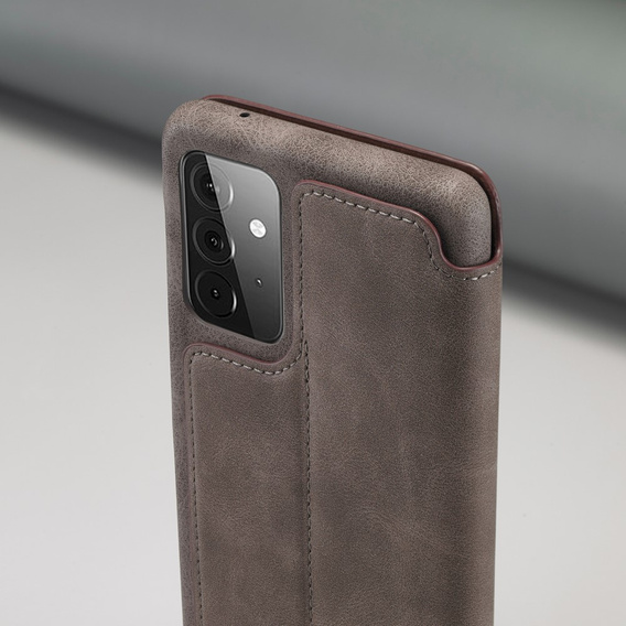 Klapkové puzdro pre Samsung Galaxy A52 5G / 4G, LC.IMEEKE, sivé