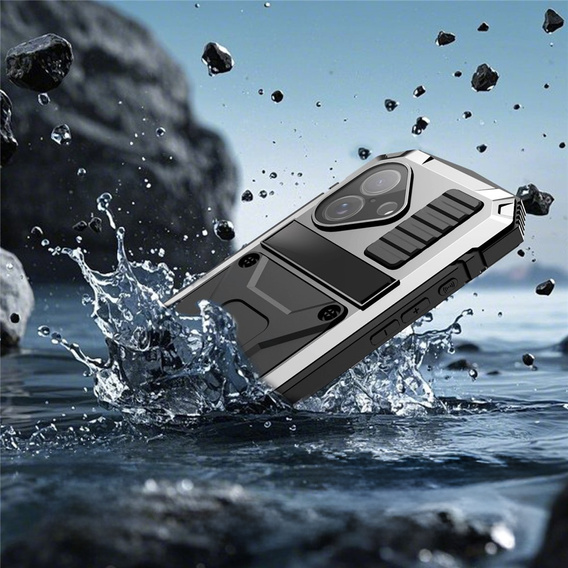 Puzdro R-JUST s podstavcom a integrovaným sklom pre iPhone 17