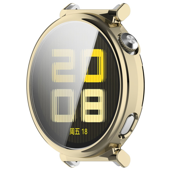 Puzdro 2v1 s ochranou displeja pre Huawei Watch GT 5 41mm, zlaté