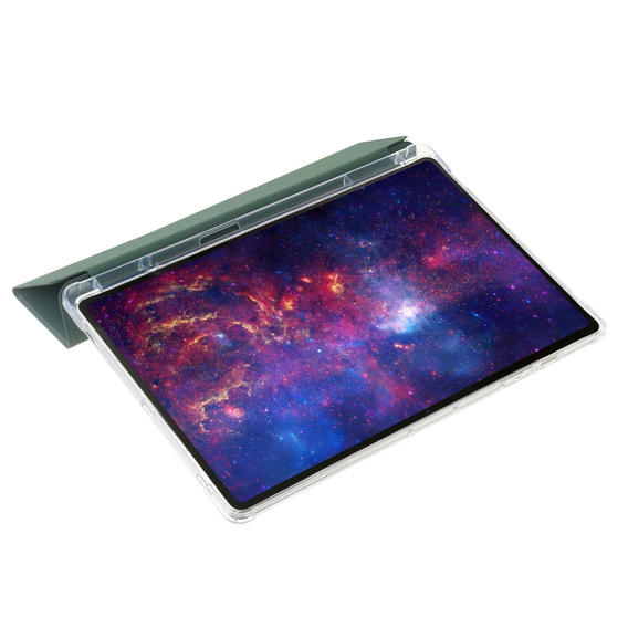 Puzdro pre Samsung Galaxy Tab S9 Ultra, Smartcase Hybrid, so slotom na stylus, tmavozelené