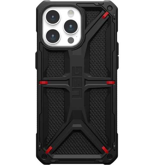 Puzdro Urban Armor Gear pre iPhone 15 Pro Max, Monarch, Kevlar čierne