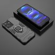 Obal na mobil pre Xiaomi Redmi Note 12 4G, Kickstand Ring, čierne