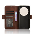 Klapkové puzdro pre Xiaomi 14 Ultra, Card Slot, hnedé