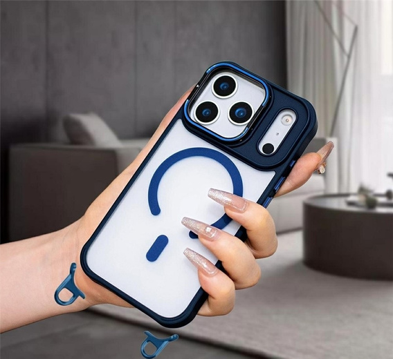 Puzdro s podstavcom a odnímateľnou šnúrkou, pre MagSafe pre iPhone 17 Pro Max