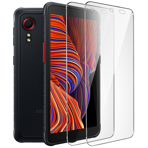 2x tvrdené sklo pre Samsung Galaxy Xcover 5, ERBORD 9H Hard Glass na displeji