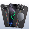 Puzdro pre iPhone 16 Pro Max, Carbon Fiber MagSafe, čierne