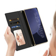 Flipové puzdro pre Samsung Galaxy S25 Ultra, GKK Mirror Wallet, čierne