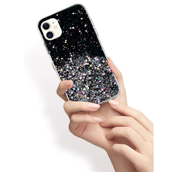 Obal na mobil pre iPhone 11, Glittery, čierne