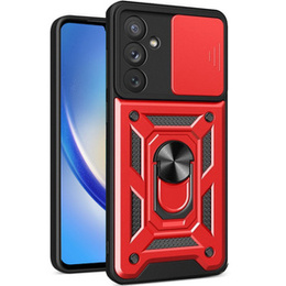 Obal na mobil pre Samsung Galaxy M34, CamShield Slide, červené