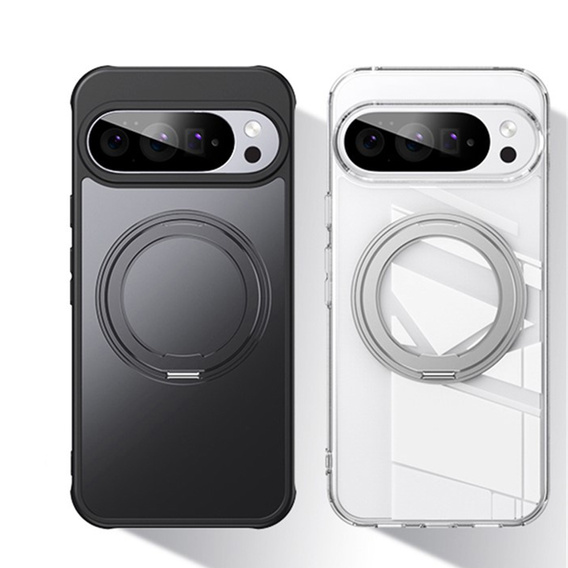 Puzdro pre Google Pixel 10 Pro XL , pre MagSafe, so stojanom, čierne