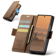 CASEME Litchi Wallet flipové puzdro pre Samsung Galaxy Z Fold7 5G