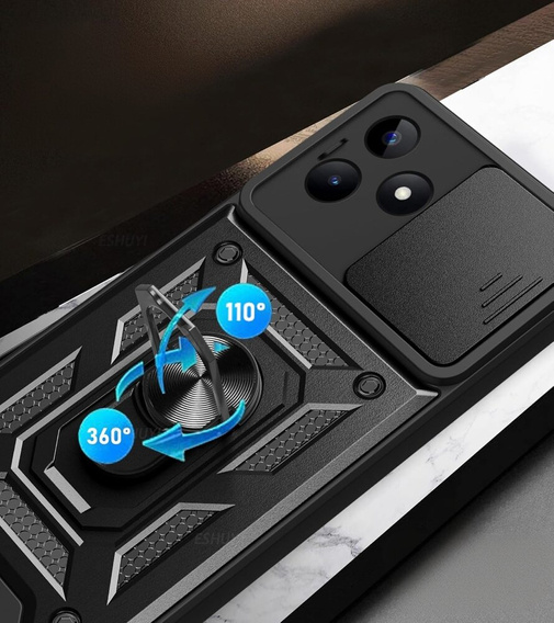 Obal na mobil pre Realme C63, CamShield Slide, čierne