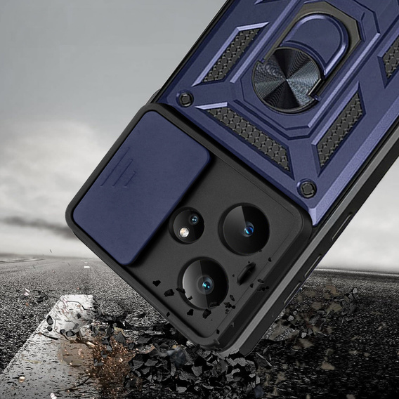 Obal na mobil pre Realme GT 7 / 7T, CamShield Slide, modré