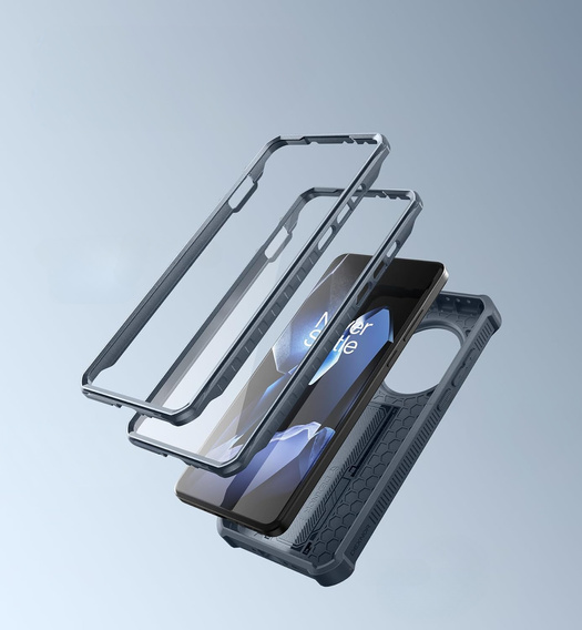 Obrnené puzdro pre OnePlus 13, Dexnor Full Body (Two Frames), modré