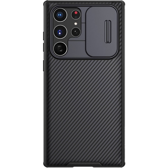 Puzdro pre Samsung Galaxy S22 Ultra, pancierované Nillkin, CamShield Pro, čierne