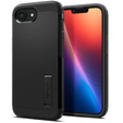 Puzdro Spigen pre iPhone 16E, Tough Armor Mag MagSafe, čierne + tvrdené sklo 9H
