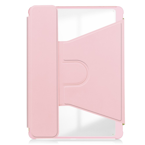 Puzdro s klávesnicou pre Samsung Galaxy Tab S9 FE+ Plus, Rotary 360° Leather, ružové