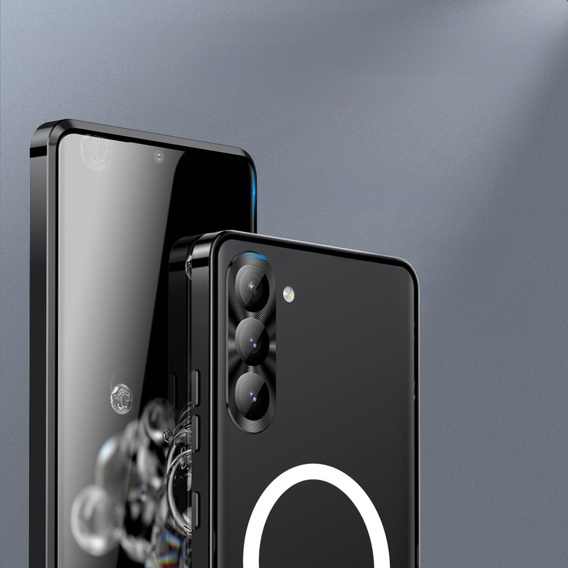 Ochranné puzdro na fotoaparát pre Samsung Galaxy S23 Plus, CamShield MagSafe, transparentné / čierne