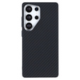 Puzdro pre Samsung Galaxy S25 Ultra, Carbon Fiber MagSafe, čierne