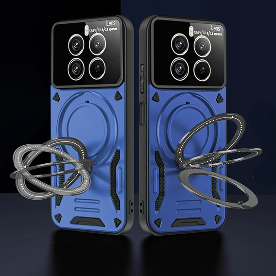 Pancierované puzdro pre Realme 12 Pro 5G / 12 Pro+ 5G, Magnetic Ring, modré