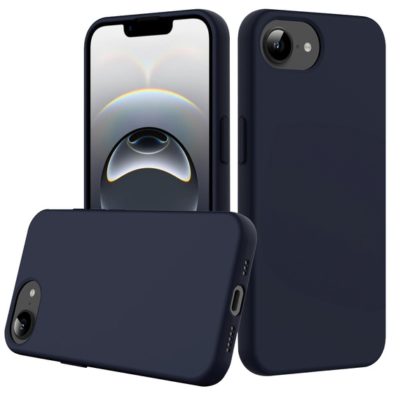 Obal na mobil pre iPhone 16e, Silicone MagSafe, tmavomodrá